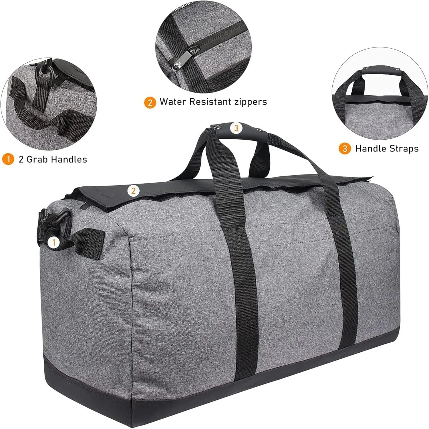 FIREDOG Smell Proof Duffle Bag, Large Smell Proof Bag for Travel Storage