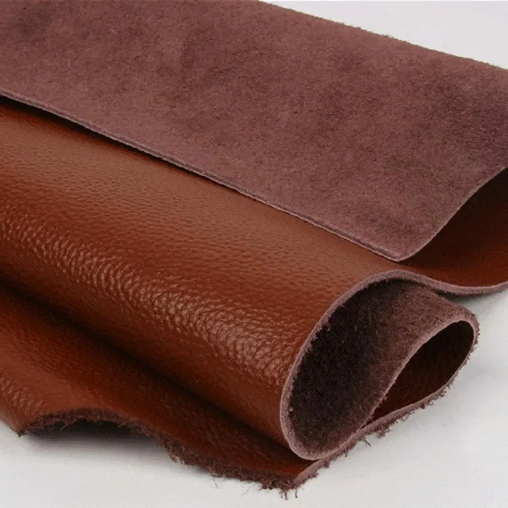 First Layer Cowhide Vegetable Tanned Leather Fabri Leather Vegetable Tanned Cowhide Material Fabric Piece, Genuine Leather Wallet Handbag Shoes DIY Leathercraft Accessories(White,30x60cm)