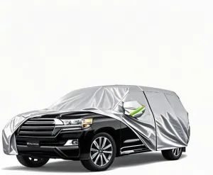 FJ Cruiser 2007-2014MAIBAOYUAN 5-Layer All-Weather Waterproof Light-Weight Car Cover for Toyota FJ Cruiser 2007-2014.Full Car Cover Outdoor Waterproof Sun Rain Snow Hail Protection (Silver)