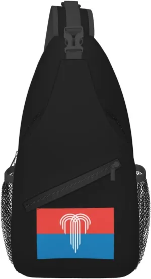 Flag Of Kansas City, Missouri Crossbody Bags For Women Men Chest Backpack Gym Shoulder Bag Travel Outdoor Sports Casual Crossbody Bags