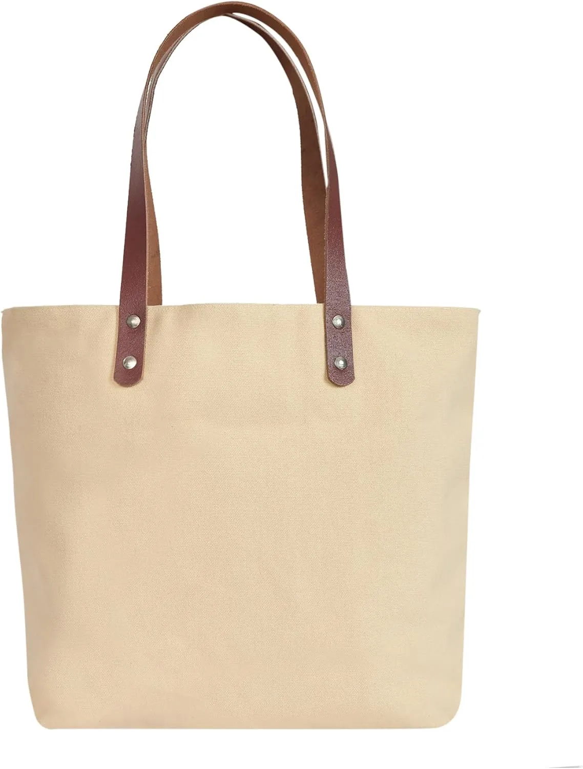 Floral Embroidered Canvas Tote for Women with Cotton Lining & Leather Handle—Perfect for Travel, Beach & Daily Use