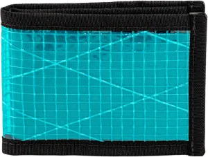 Flowfold Recycled Sailcloth Wallets - Vanguard Bifold Wallet, Front Pocket Wallet, Slim Minimalist Wallets Made in USA (Cyan Sailcloth)