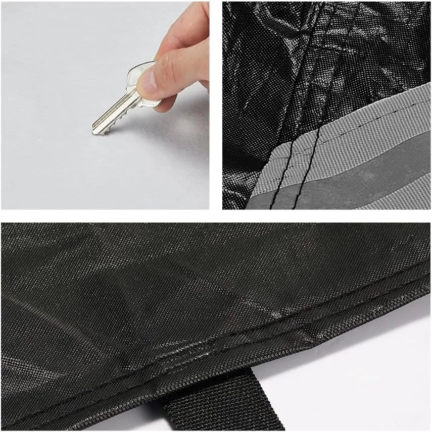 Fluorescent Strip Design 6 Layers Waterproof Car Cover Compatible for Mercedes Benz GLA 2014-2024 All Weather Full Car Cover with Storage Bag