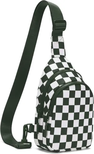 FODOKO Sling Crossbody Bag Main Compartment, Zippered Front Pockets, Adjustable Shoulder Strap, WaterResistant Lightweight