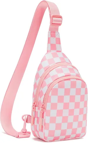 FODOKO Sling Crossbody Bag Main Compartment, Zippered Front Pockets, Adjustable Shoulder Strap, WaterResistant Lightweight