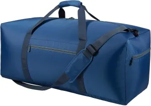 Foldable Duffle Bag 30 inch 75L Large Lightweight Luggage Bag for Travel Camping Storage-Blue
