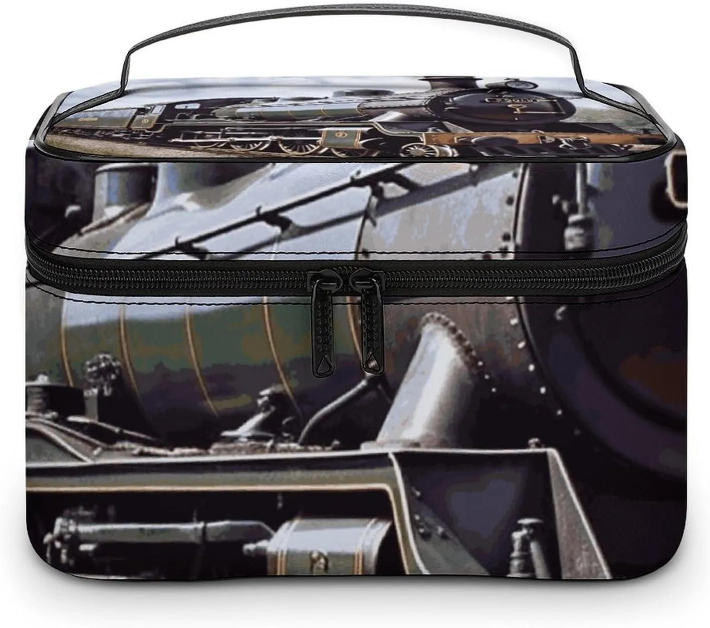Foldable Travel Luggage Bag for Men And Women, Dry And Wet Separation Portable Travel Luggage Bag, Steam Locomotive Train Printed Waterproof Sports Luggage Bag, Fitness Bag
