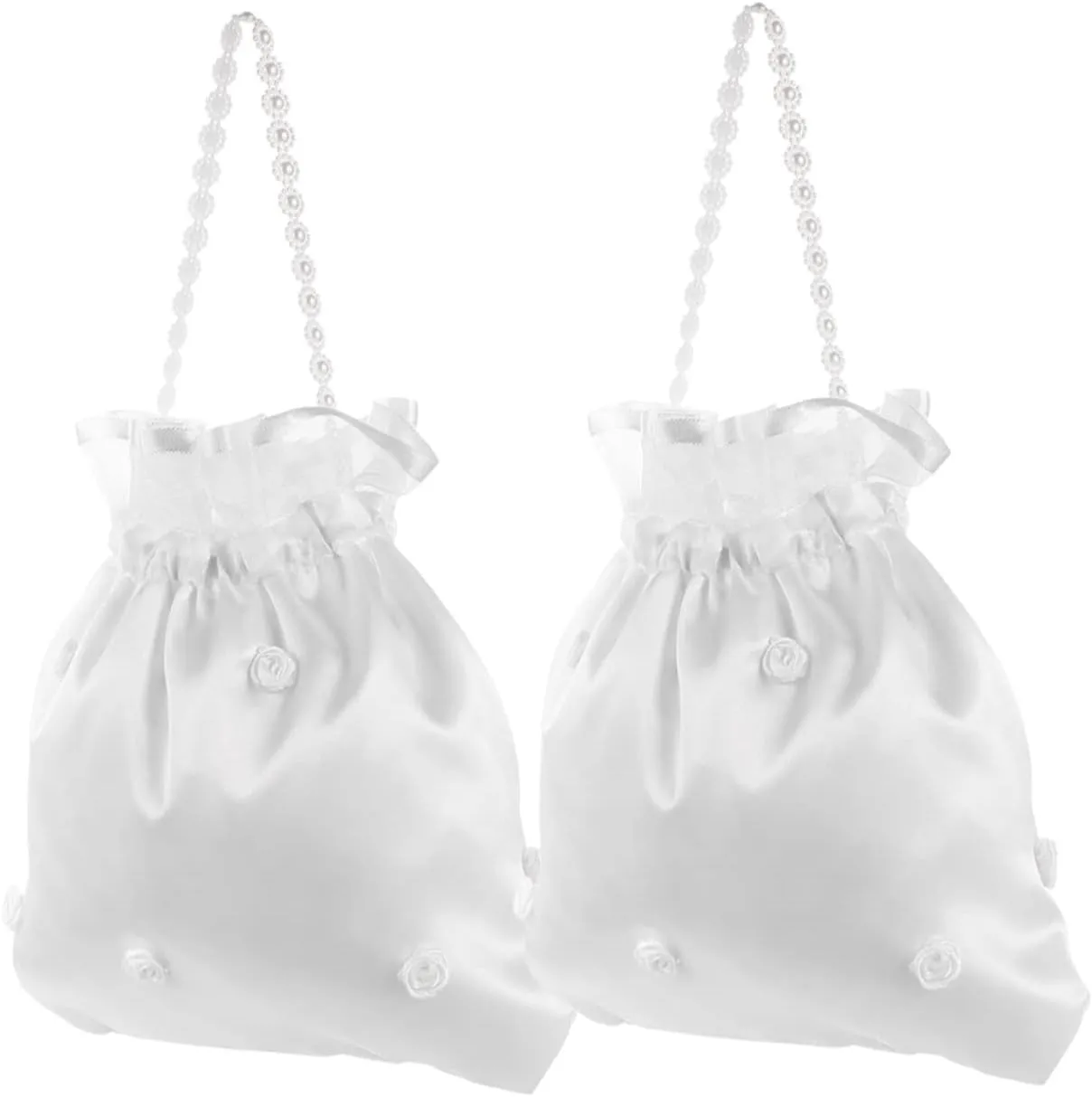 FOMIYES 2Pcs Handbag Wedding Favor Bags Drawstring Pouches for Bridal Showers Birthdays and Special Occasions Craft present Bags