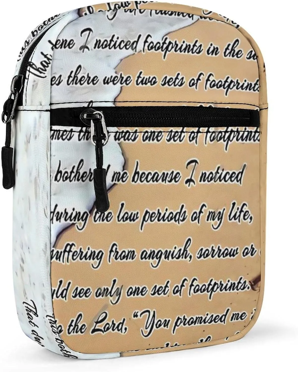 Footprints INthe Sand Crossbody Bag Small Shoulder Bag Waterproof, Lightweight And Convenient