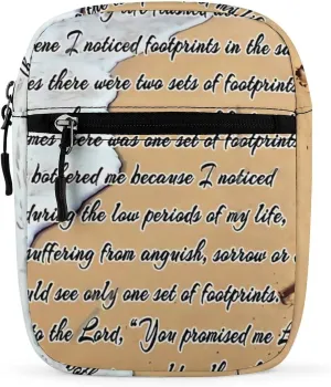 Footprints INthe Sand Crossbody Bag Small Shoulder Bag Waterproof, Lightweight And Convenient