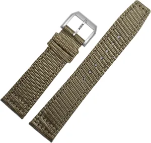 For IWC Pilot Spitfire Timezone TopGun Strap Green Black Belts Wristwatch Straps 20mm 21mm 22mm Nylon Canvas Fabric Watch Band