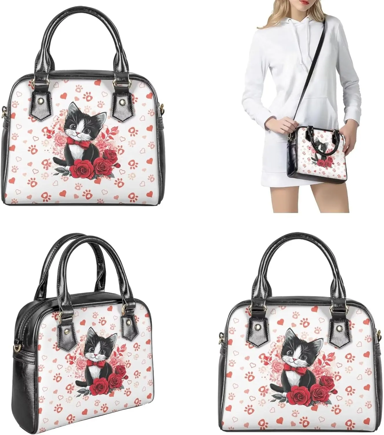 FOR U DESIGNS Trending Purses and Handbags for Women Leather Crossbody Shoulder Tote Bag for Work Gym Travel Satchel Bags