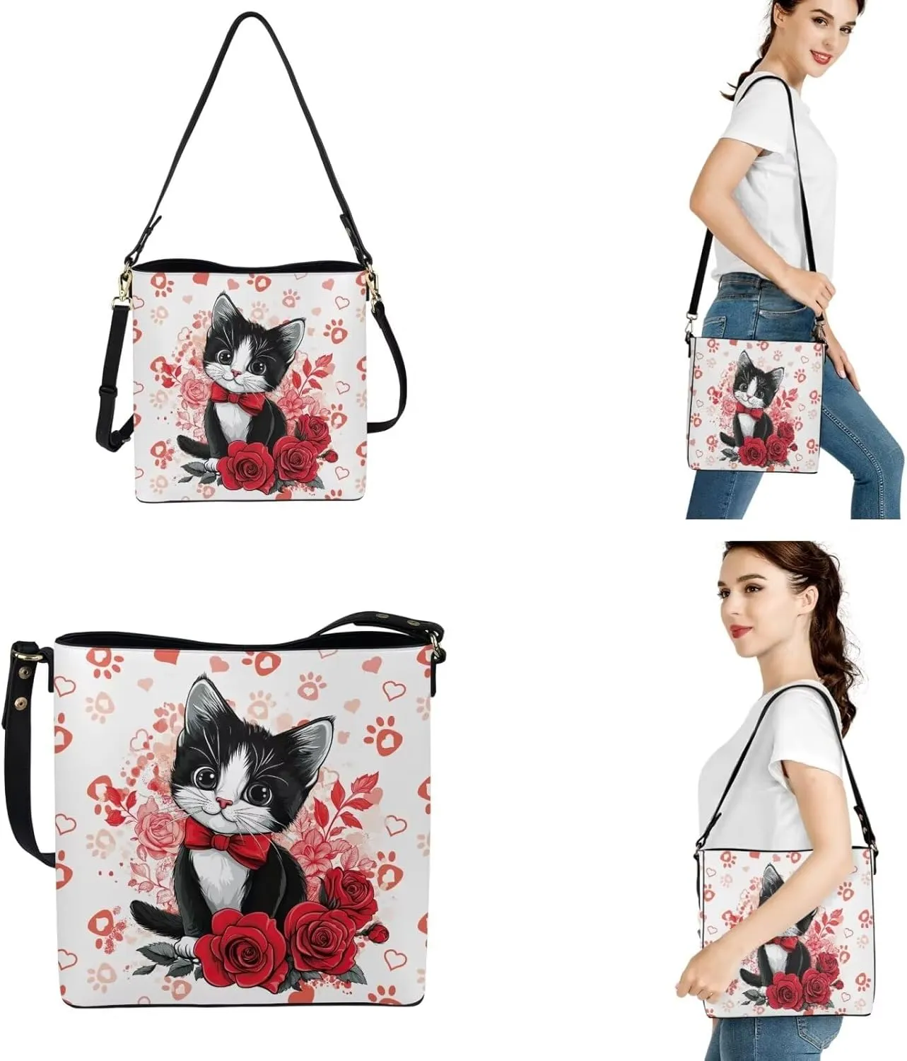 FOR U DESIGNS Trending Purses and Handbags for Women Leather Crossbody Shoulder Tote Bag for Work Gym Travel Satchel Bags