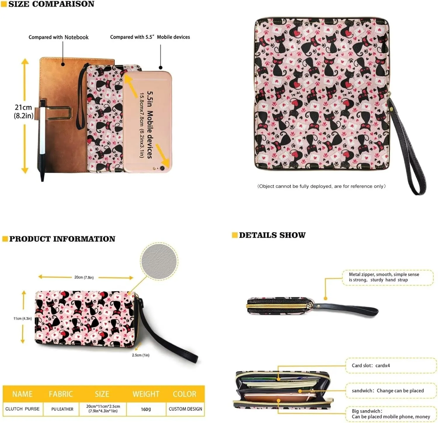 FOR U DESIGNS Women's Wristlet Handbags Top Handle Travel Crossbody Shoulder Tote Purses Sets Valentine's Day Bucket Bag