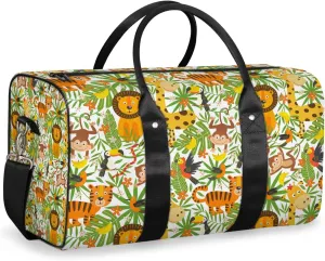 Forest Animals Travel Duffle Bag, Weekender Bags for Women Men, Carry on Overnight Bag Waterproof Gym Bags, Hospital Bag for Labor and Delivery