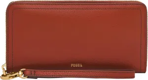 Fossil Logan Zip Around Clutch Wallet, Cayenne