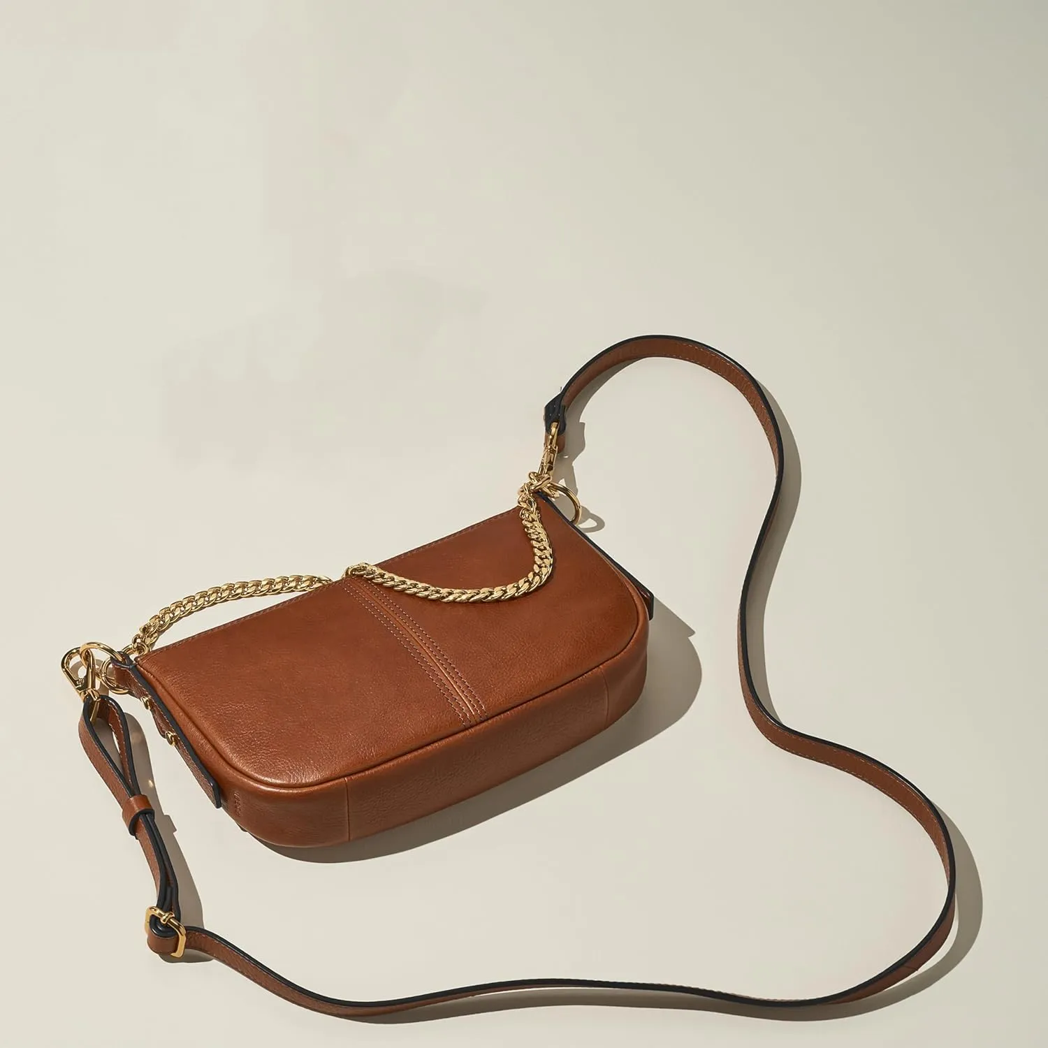 Fossil Women's Jolie Leather Small Shoulder Bag Purse Handbag for Women