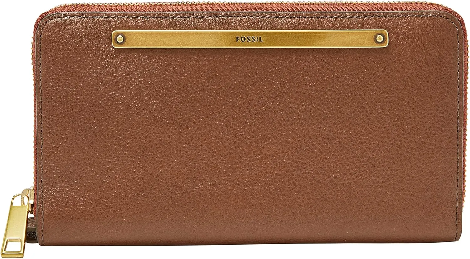 Fossil Women's Liza Leather Zip Around Clutch Wallet with Wristlet Strap