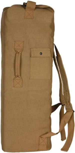 Fox Outdoor Products Two Strap Duffel Bag Coyote, 22" X 38"