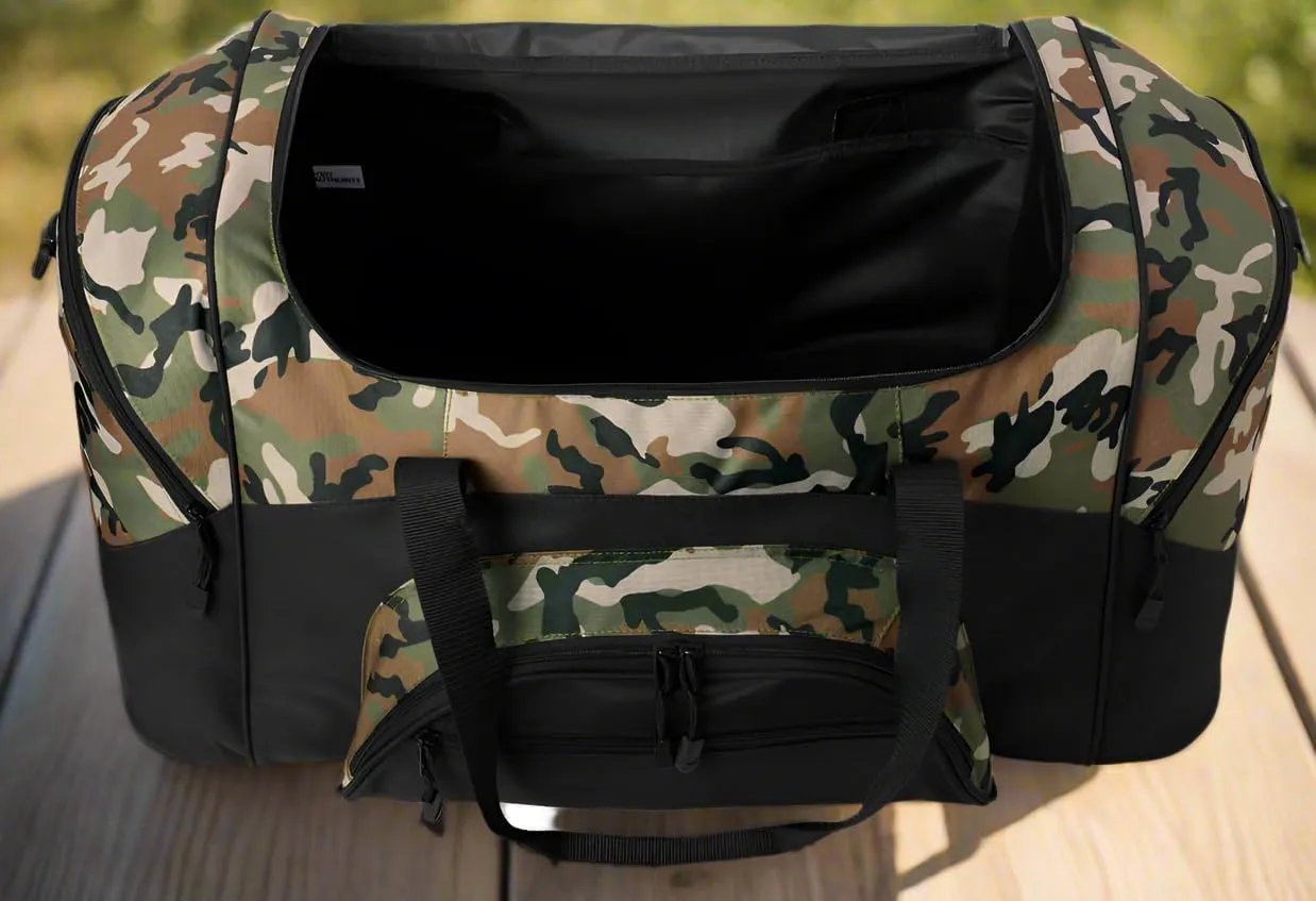 FSU Duffel Bag Suitcase or Florida State Gym Gear Duffle Bag (Camo)