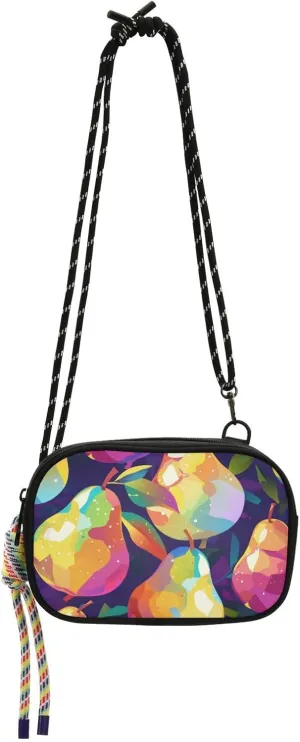 Fuzzy Gloss Pears Sling Purse Crossbody Women Waterproof with Credit Card Slots Shoulder Bags Have a meal bolsos de hombro para mujer