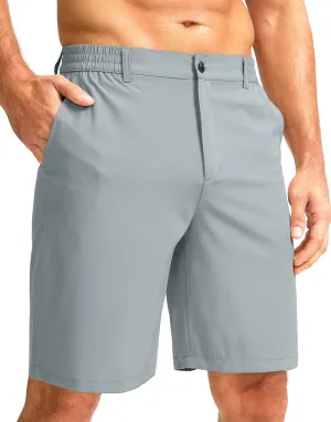 G Gradual Men's Casual Shorts 9" Lightweight Golf Shorts for Men Stretch with 3 Pockets Quick Dry Breathable Work Shorts