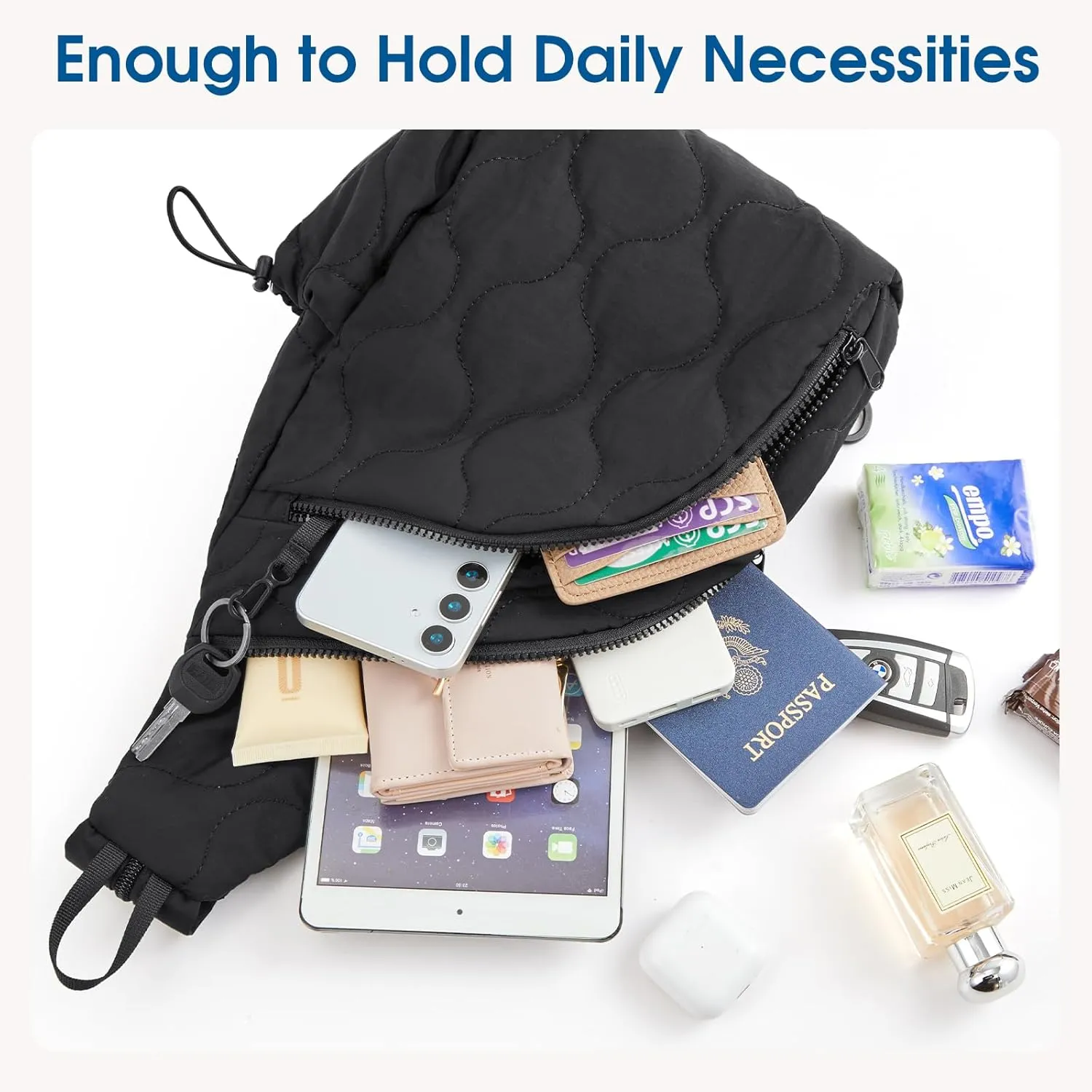 G4Free Casual Crossbody Bag Sling Daypack for Women Lightweight Backpack Fashionable Chest Bag for Daily Outings