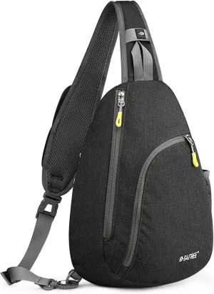G4Free RFID Sling Bag Crossbody Backpack Casual Chest Shoulder Daypack Gym Bag for Hiking Travel 7L(Dark Gray)