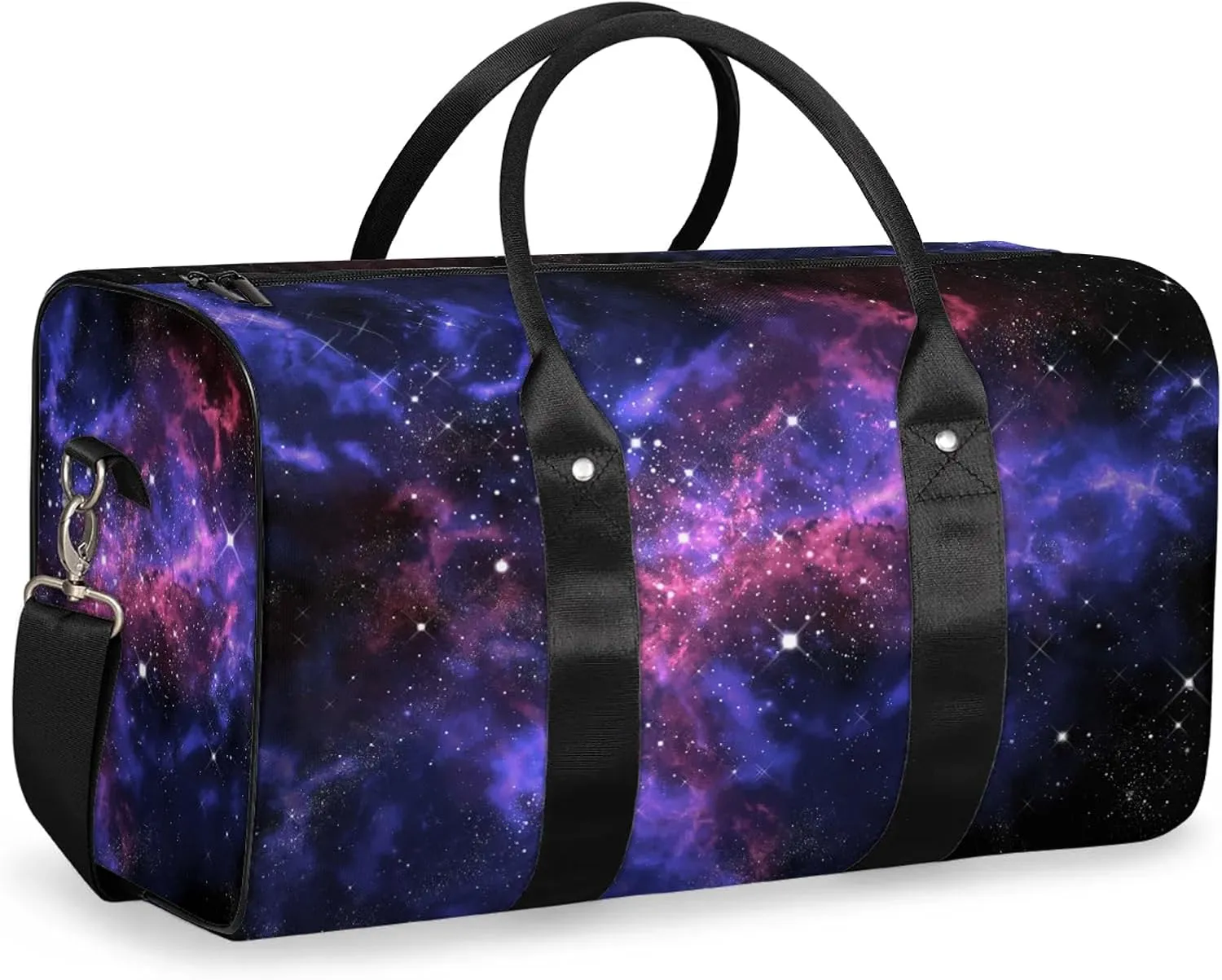 Galaxy Travel Duffle Bag, Weekender Bags for Women Men, Carry on Overnight Bag Waterproof Gym Bags, Hospital Bag for Labor and Delivery