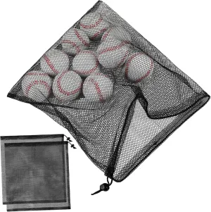 GALPADA Large Mesh Drawstring Bag Set 3pcs Mesh Storage Bags for Laundry Pool Pump Sports Ventilated Lightweight Pouches