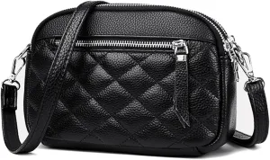 Genuine Leather Crossbody Purses for Women Small Crossbody Shoulder Handbags Clutch Purse