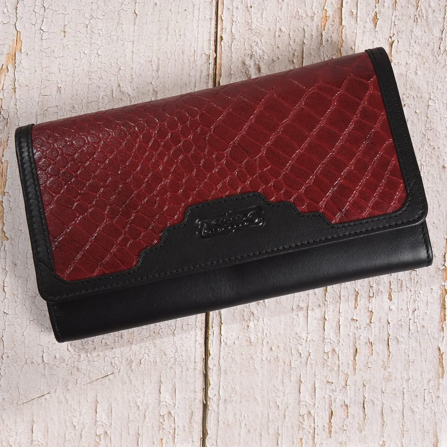 Genuine Leather Wristlet Clutch Wallet Purse