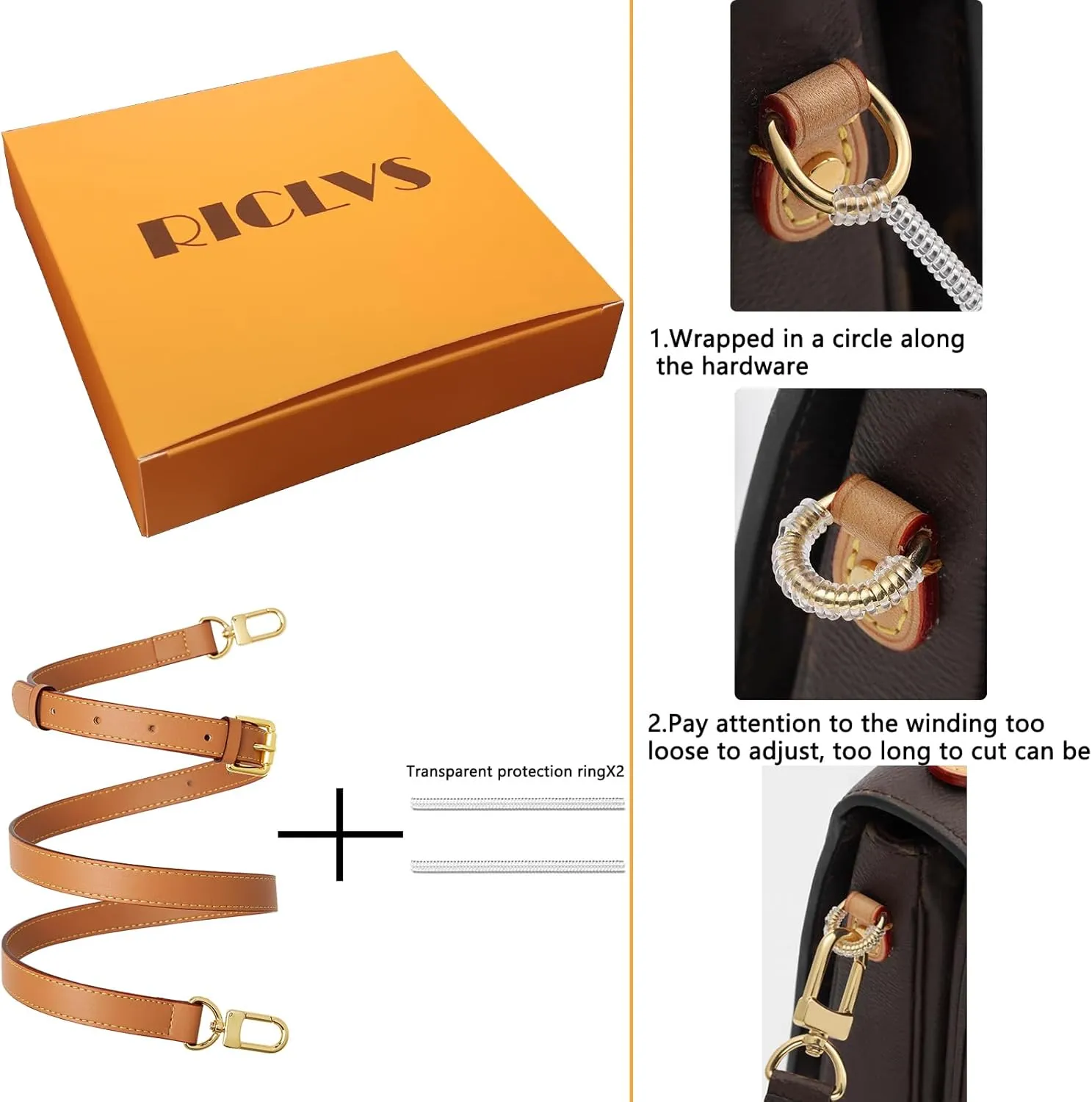 Genuine Vachetta Leather Crossbody Strap Genuine Leather Adjustable Replacement Strap for Shoulder Bag Handbag Purse