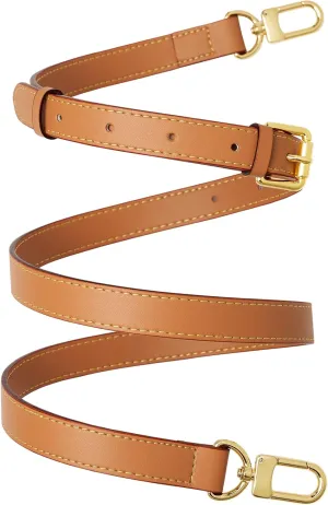 Genuine Vachetta Leather Crossbody Strap Genuine Leather Adjustable Replacement Strap for Shoulder Bag Handbag Purse