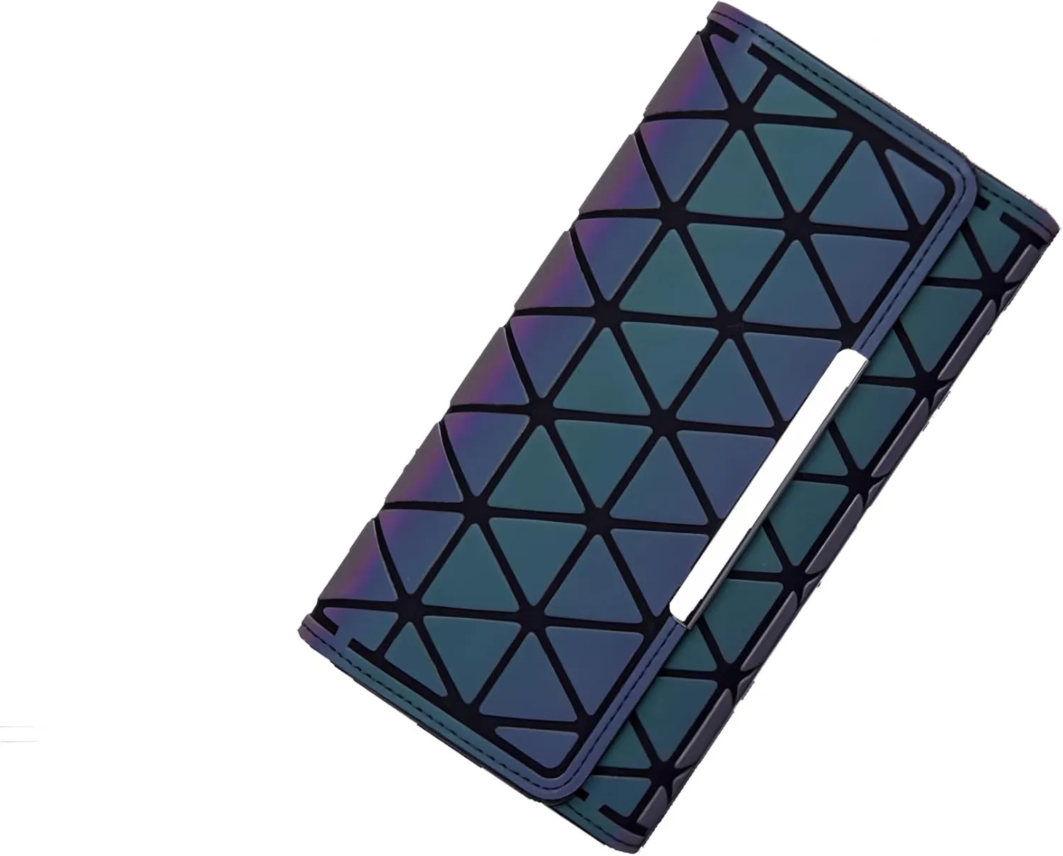 Geometric Clutch Wallet Luminous Lattice Purse Coin Purse Handbag For Women