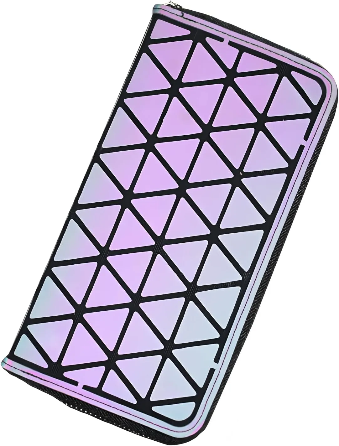 Geometric Clutch Wallet Luminous Lattice Purse Coin Purse Handbag For Women
