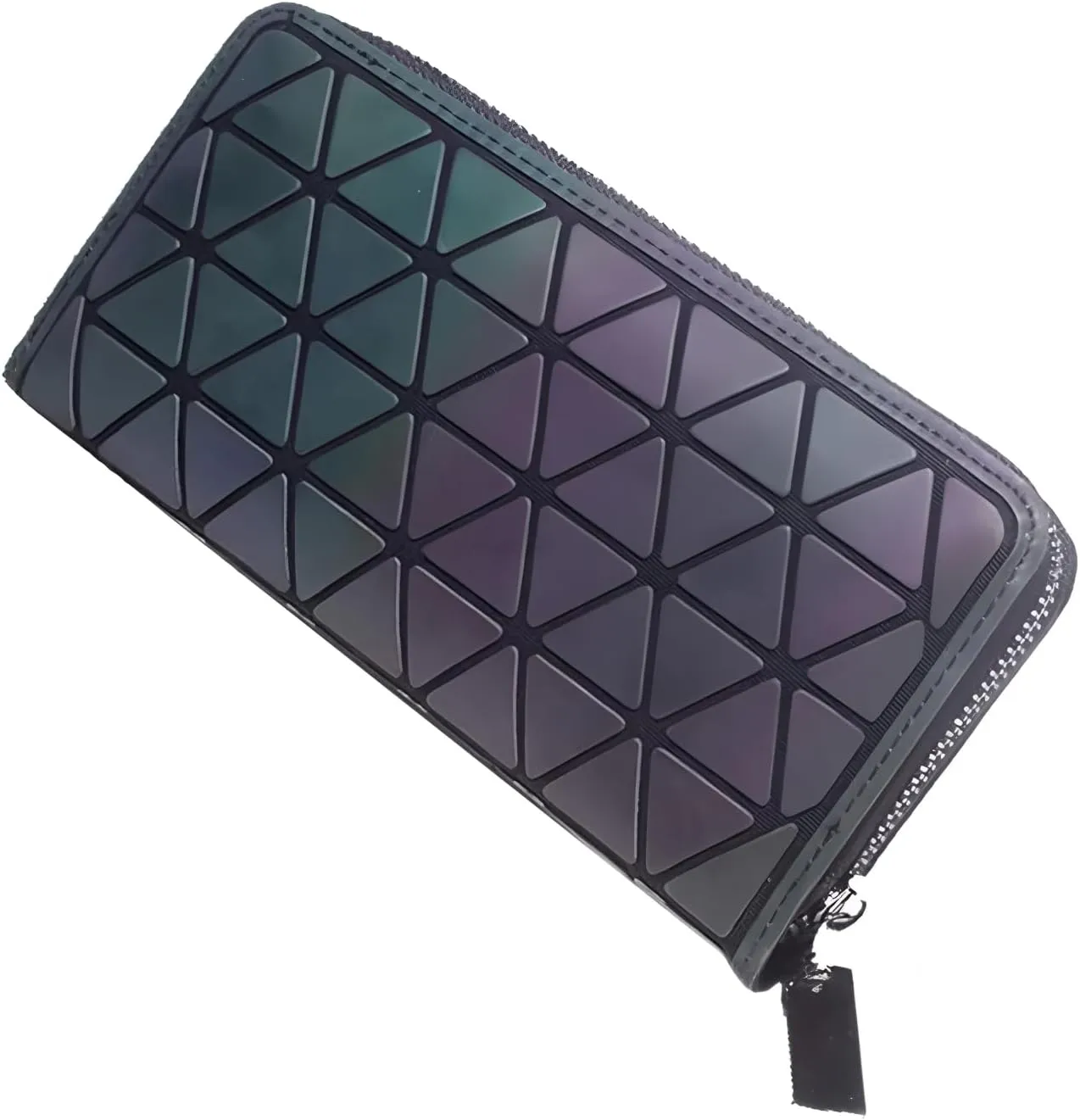 Geometric Clutch Wallet Luminous Lattice Purse Coin Purse Handbag For Women