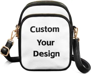 GIFTPUZZ Abstract Art Crossbody Purses for Women Adjustable Crossbody Bag with Zipper Closure and Soft Leather Fabric