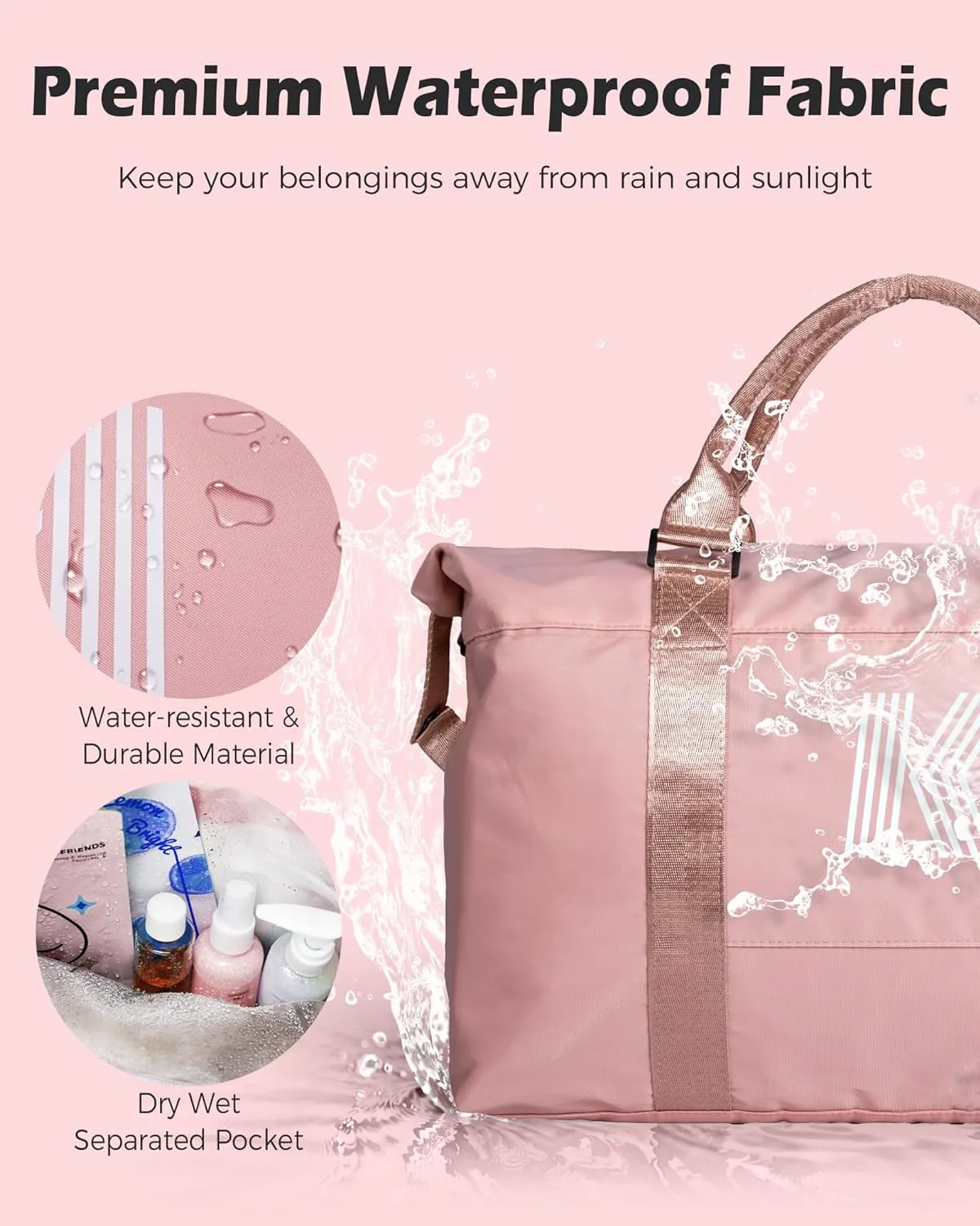 Gifts for 8 9 10 11 13 14 15 16 Year Old Girls, Initial Travel Duffel Bag, Personalized Weekender Bag, Monogram Overnight Bag Personalized Gifts for Girl Birthday Gifts Bride Gift (Letter L)