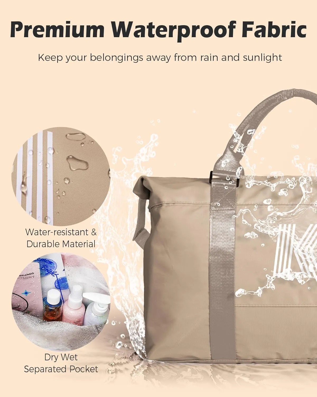 Gifts for Teen Girls, Birthday Gift, Preteen Girls Initial Travel Bag, Sports Bag, Girls Weekender Bag, Monogram Overnight Bag Gift for Her (Letter S)