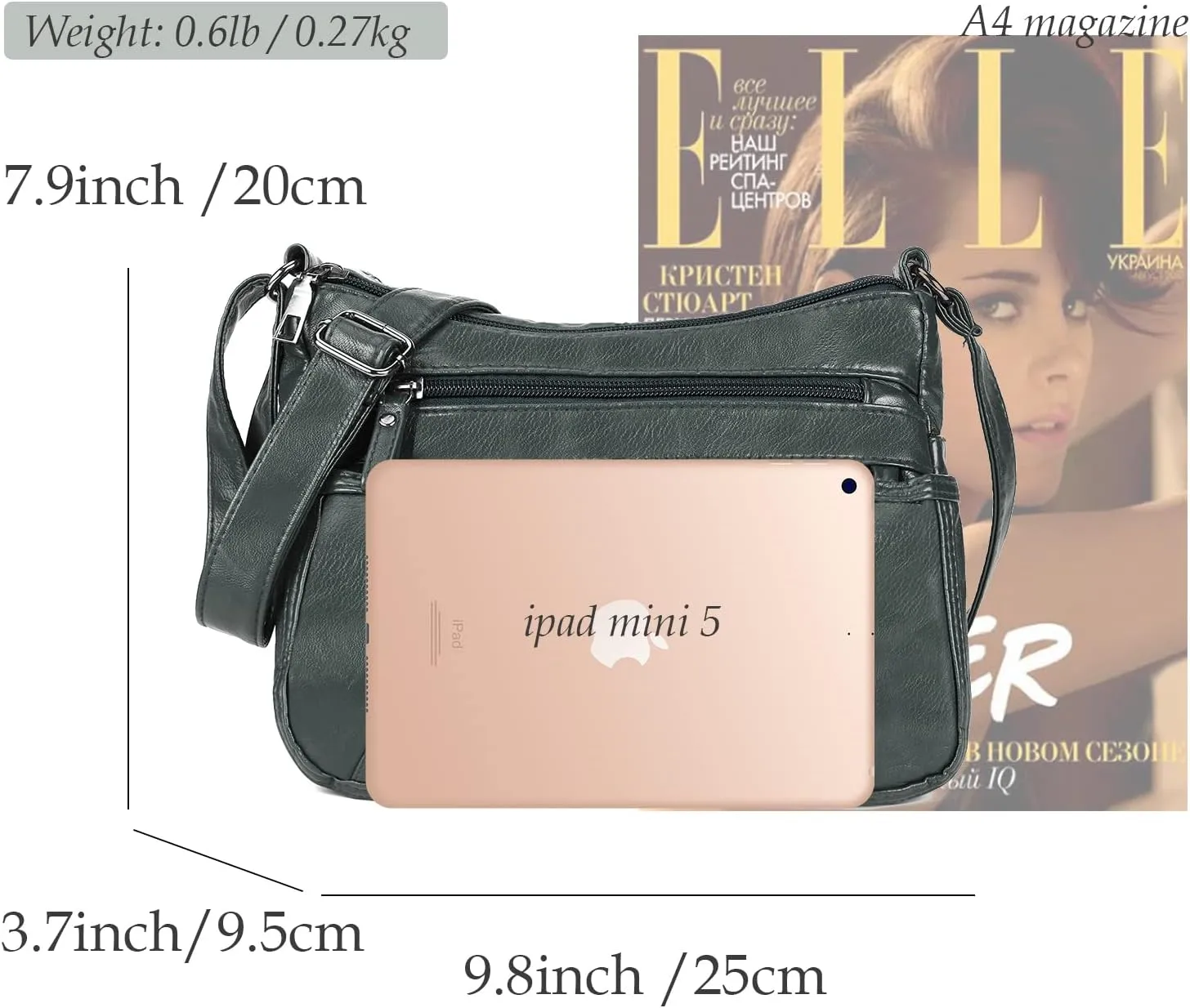 Gladdon Small Crossbody Bags for Women Leather Shoulder Purses Vegan Womens Cross body Bag Lightweight