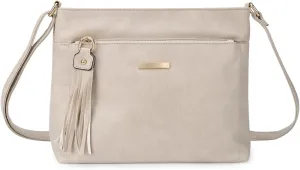 Gladdon Tassels Crossbody Bags for Women Medium Size Leather Shoulder Purse Trendy Soft Travel Shoulder Handbags