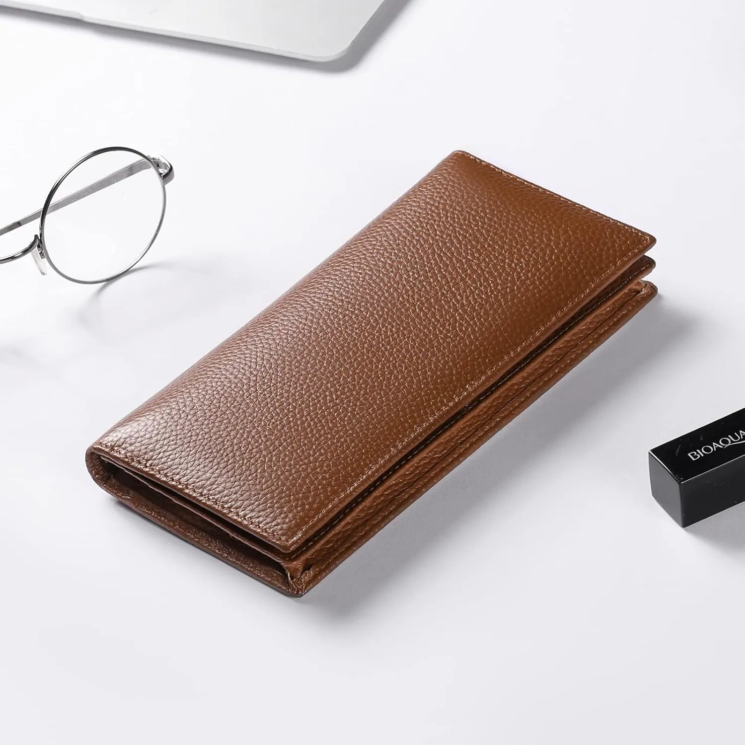 GOIACII Wallets for Women RFID Blocking Ultra Slim Real Leather Credit Card Holder Clutch