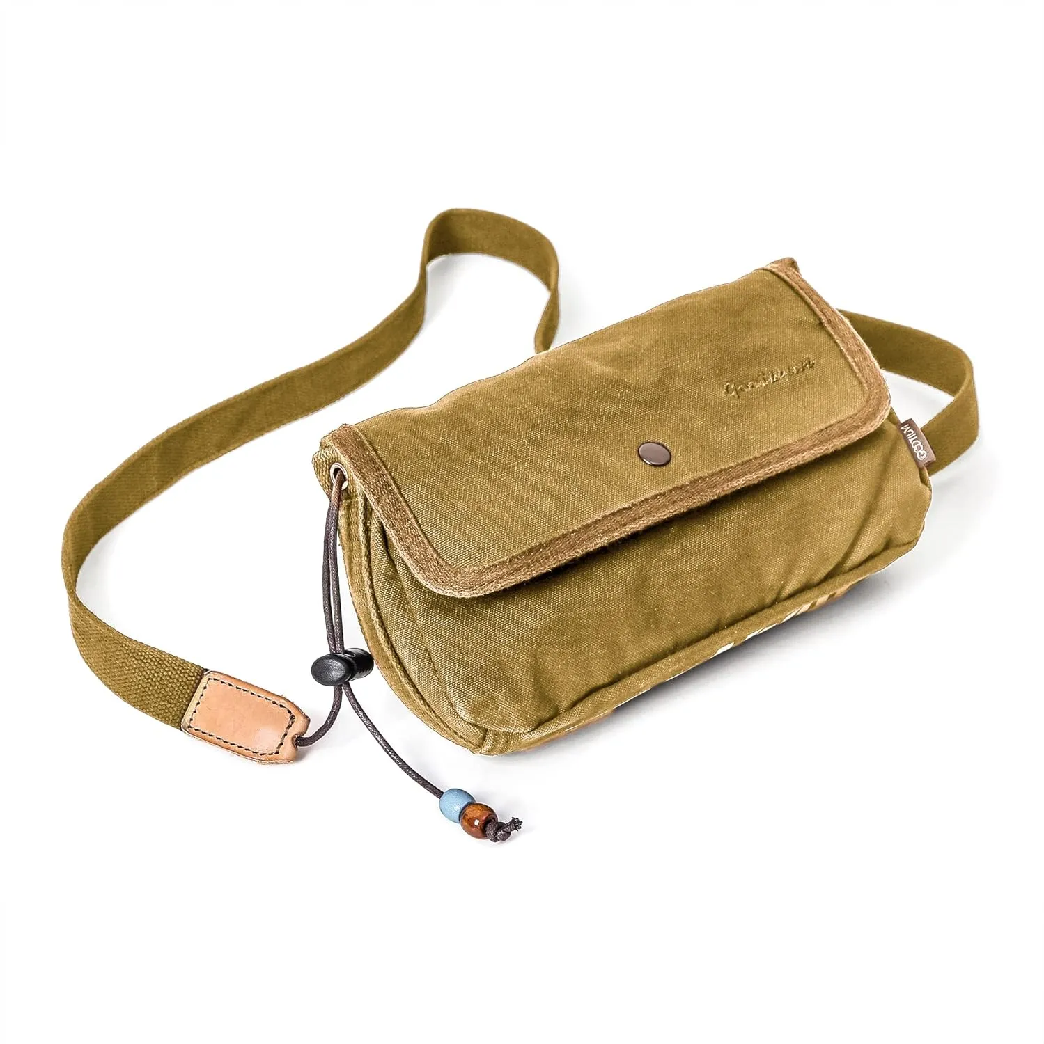 Gootium Canvas Small Crossbody Purse - Flap Shoulder Bag Daily Essentials Pouch