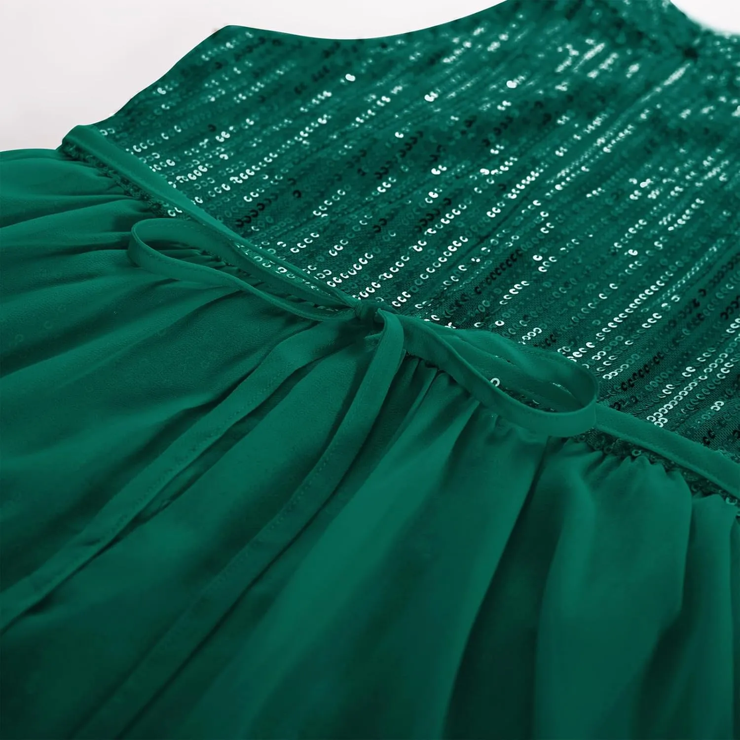 GRACE KARIN Girls Halter Neck Sequin Dress 6-14Y Kids Fancy Formal Party Prom Sparkly Pageant Birthday Graduation Dresses