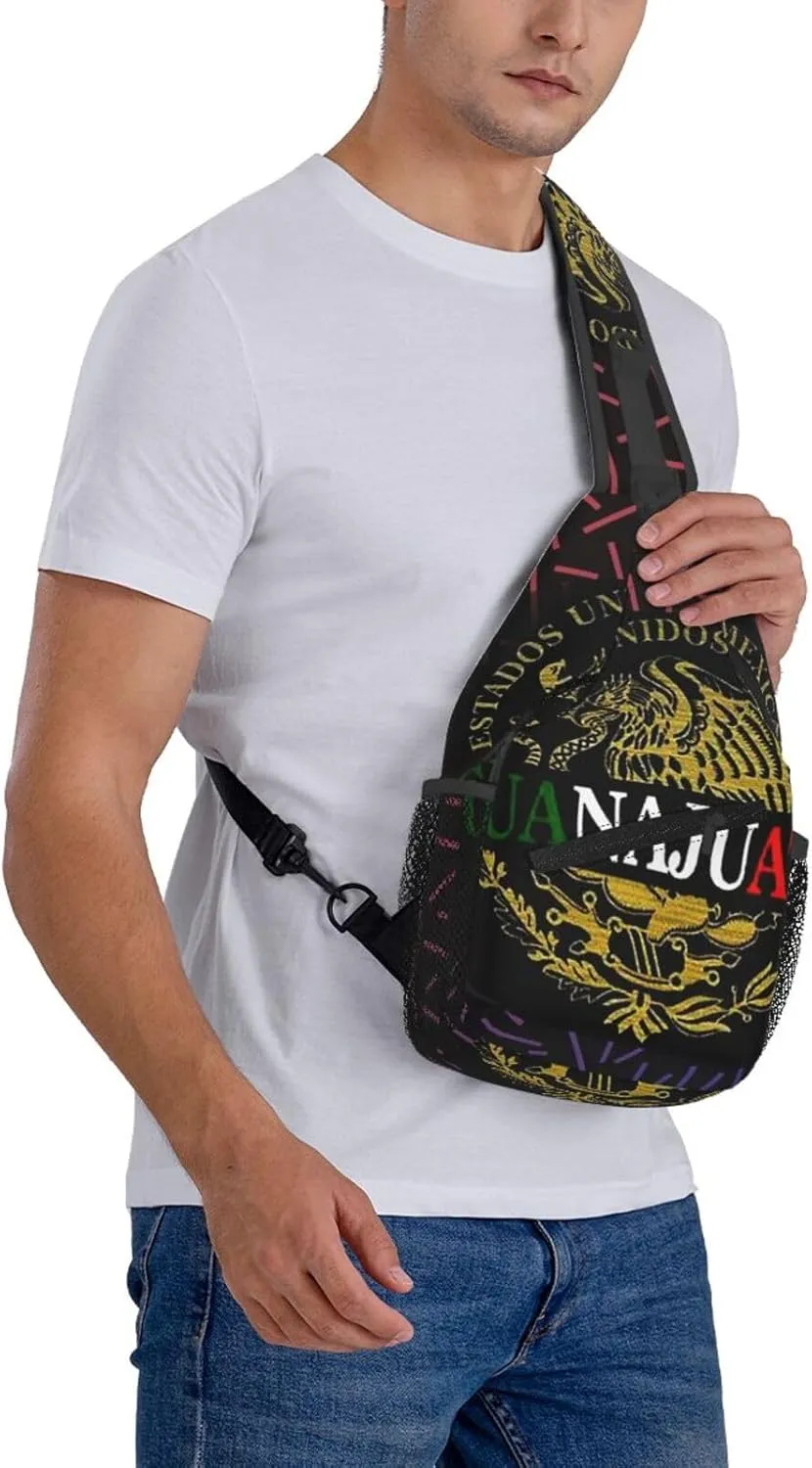 Guanajuato Crossbody For Men Women Sling Chest Bag Shoulder Bag Lightweight One Strap Backpack Multipurpose Travel Hiking Daypack