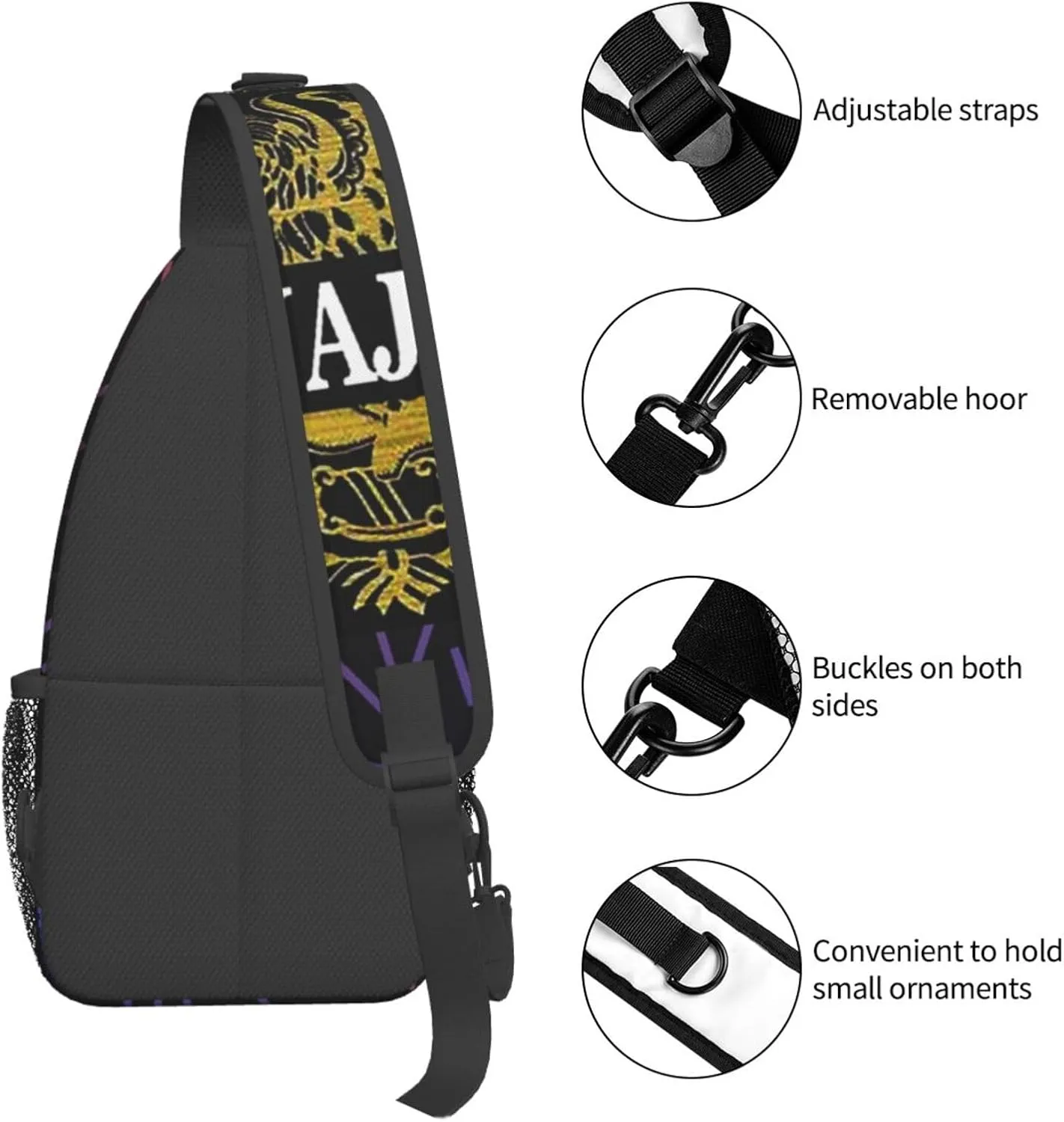 Guanajuato Crossbody For Men Women Sling Chest Bag Shoulder Bag Lightweight One Strap Backpack Multipurpose Travel Hiking Daypack