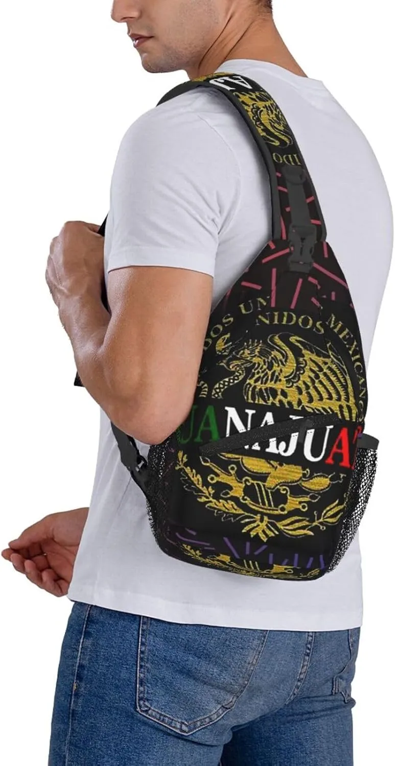 Guanajuato Crossbody For Men Women Sling Chest Bag Shoulder Bag Lightweight One Strap Backpack Multipurpose Travel Hiking Daypack