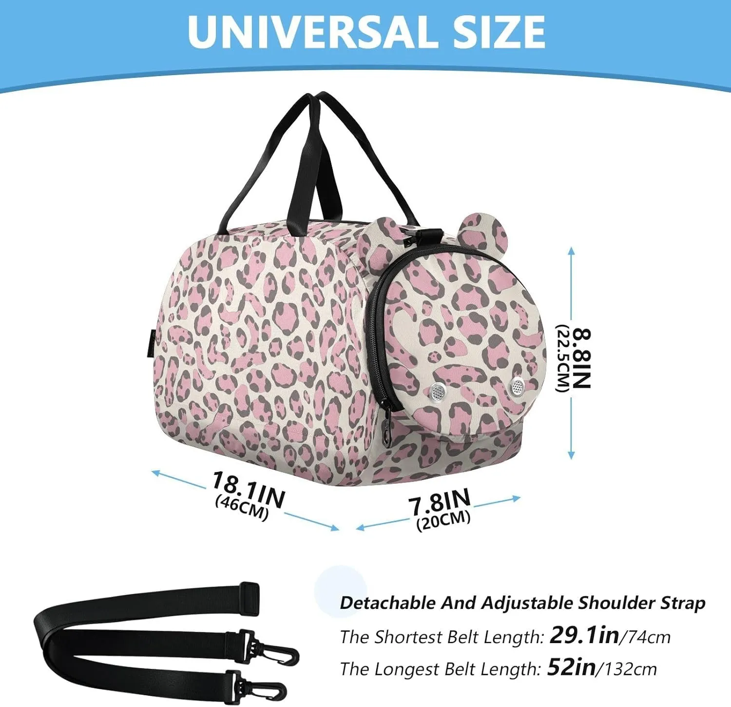 GuoChe Sling Bags Crossbody with Shoes Compartment Comfort Black Handbag for Have a meal