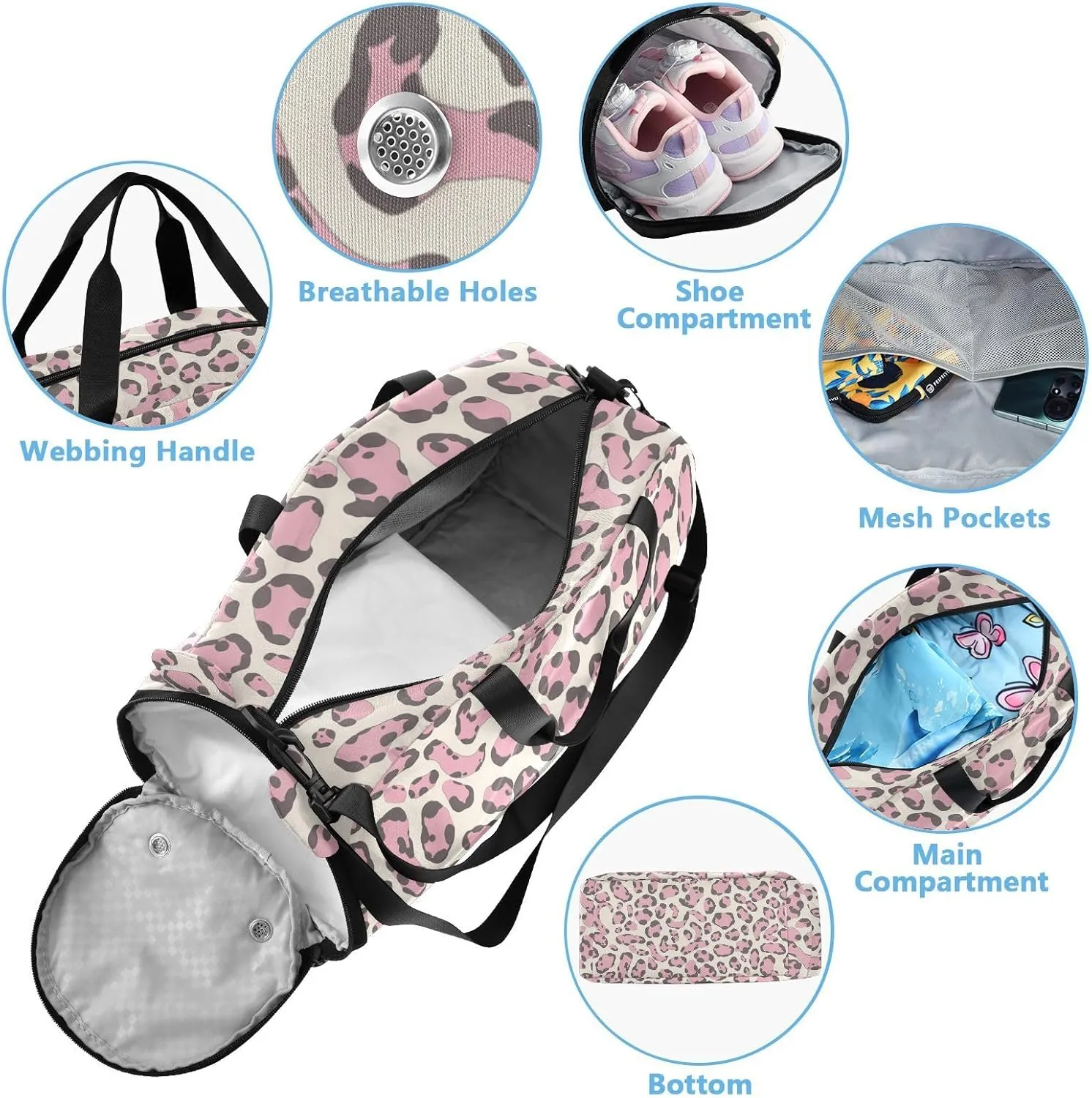 GuoChe Sling Bags Crossbody with Shoes Compartment Comfort Black Handbag for Have a meal